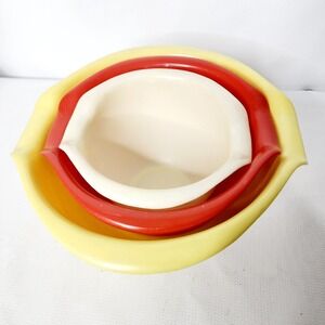 Rubbermaid Vintage Party Plan Nesting Bowl Set of 3